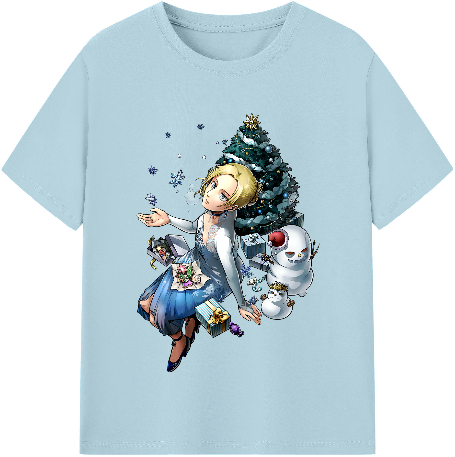 （画像用） 進撃の巨人 アニ・レオンハート Attack on Titan Annie Leonhart 綿100％半袖Tシャツ（フロントプリント）